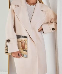 Sunny Girl CLOTHING Fireplace Coat - Cream