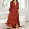 Sunny Girl Flinstone Dress - Rust Print DRESSES