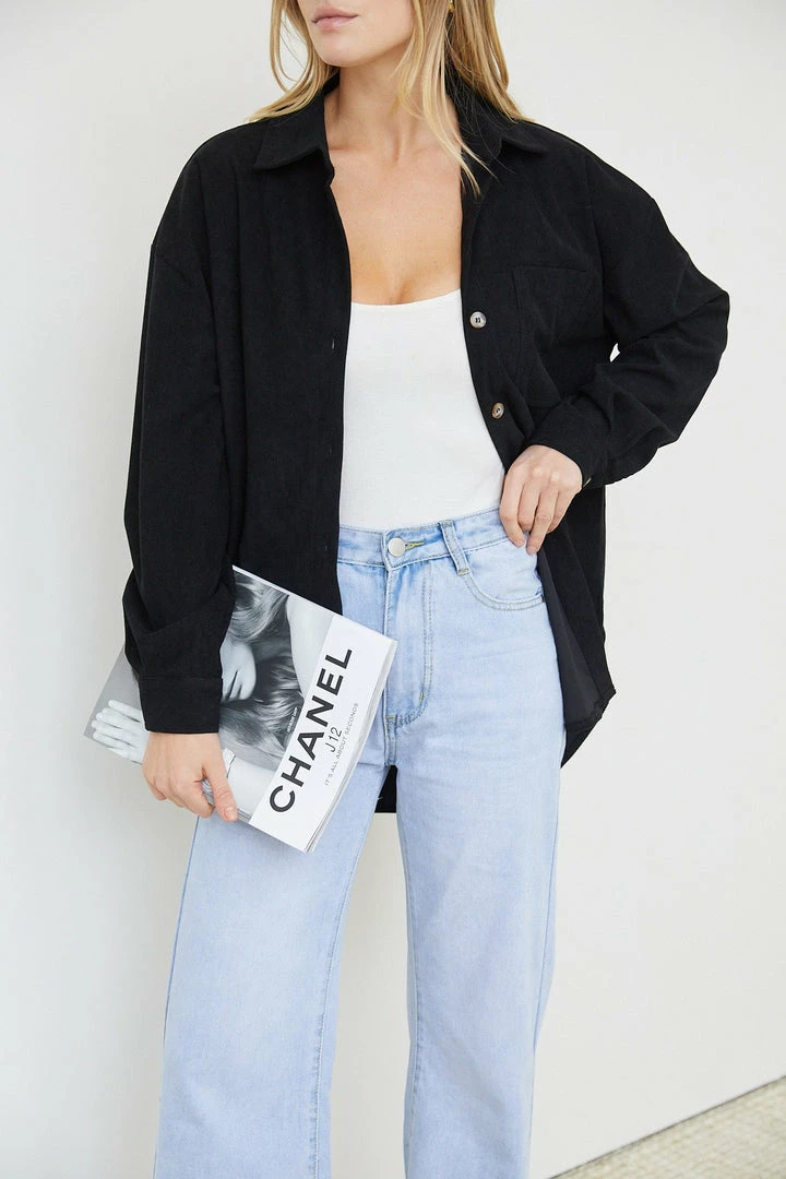 Miracle Fashion Florie Shirt - Black 3 Miracle Fashion Florie Shirt - Black