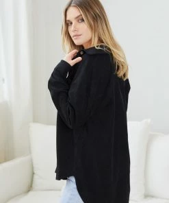 Miracle Fashion Florie Shirt - Black 11 Miracle Fashion Florie Shirt - Black
