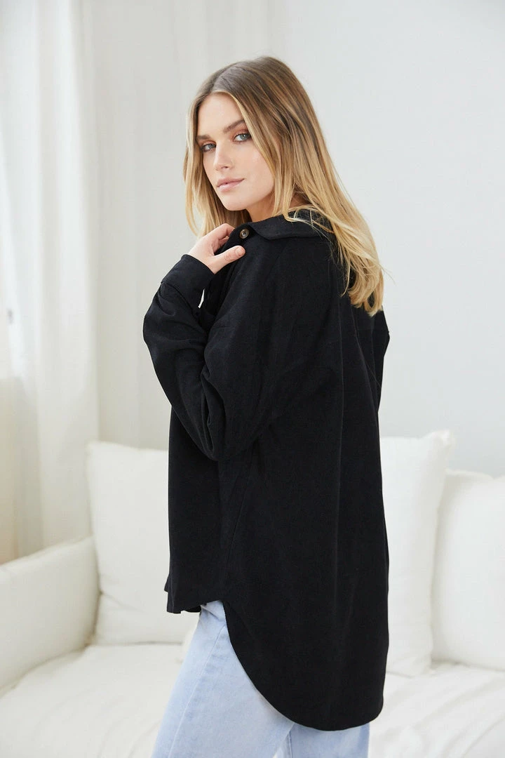 Miracle Fashion Florie Shirt - Black 5 Miracle Fashion Florie Shirt - Black