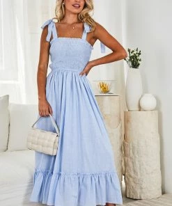 Pink Diamond Fortune Dress - Light Blue DRESSES