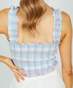 Style State Fracas Top - Blue Multi CLOTHING