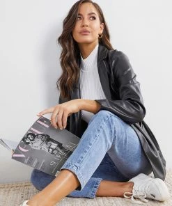 Style Box CLOTHING Furbeena Jacket - Black