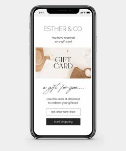 ESTHER & CO. E-GIFT CARD At Home Edit