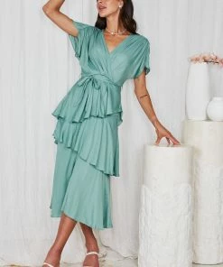 Spicy Sugar DRESSES Gabbie Dress - Sage