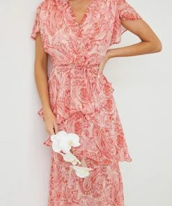 Spicy Sugar Gabbie Dress - Red Paisley DRESSES