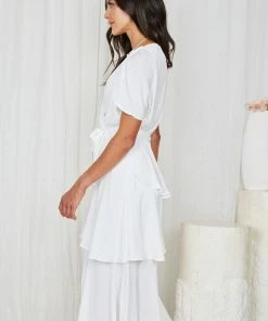 Spicy Sugar DRESSES Gabbie Dress - White 14 Spicy Sugar DRESSES Gabbie Dress - White