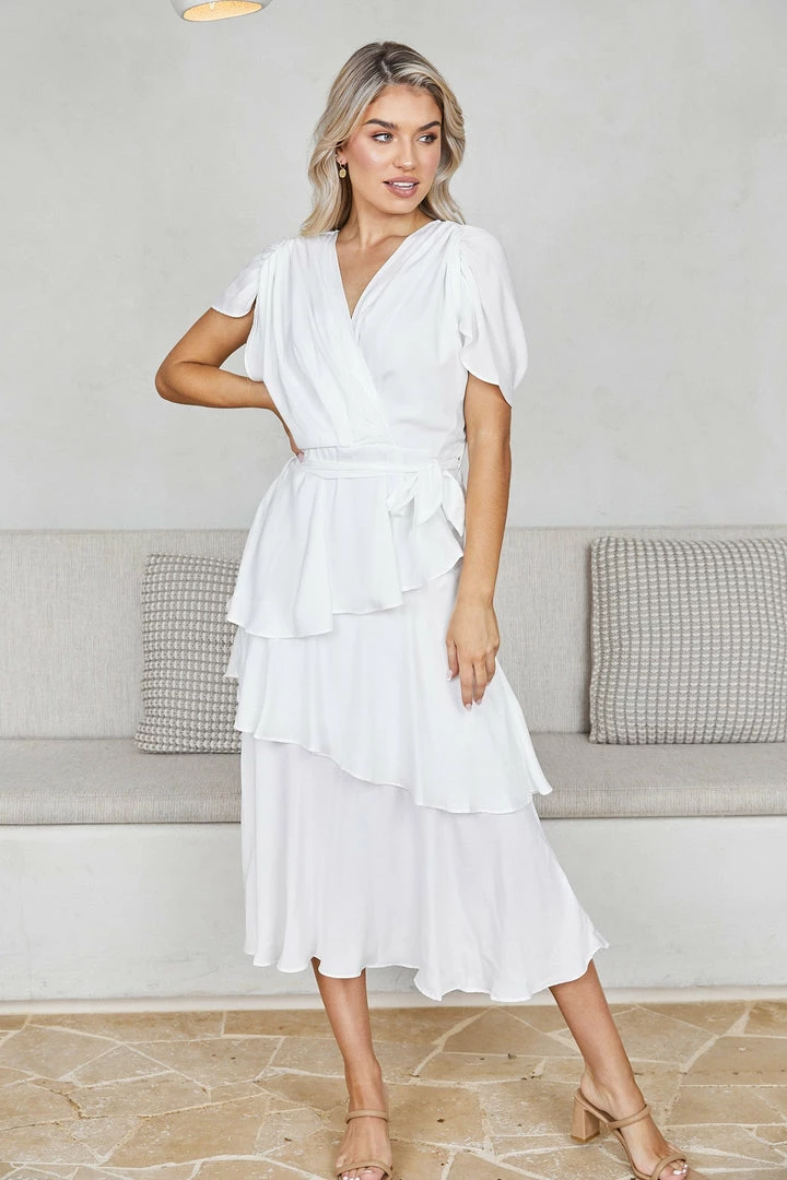 Spicy Sugar DRESSES Gabbie Dress - White 3 Spicy Sugar DRESSES Gabbie Dress - White