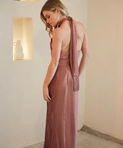 Esther Luxe Galilee Dress - Mauve