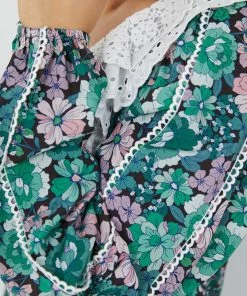 Style Box Gardner Top - Green Floral