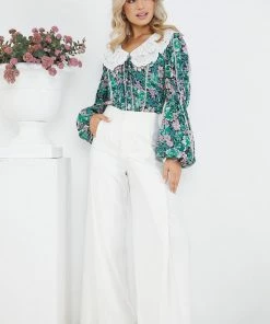 Style Box Gardner Top - Green Floral
