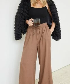 Miracle Fashion Gazella Pants - Brown CLOTHING