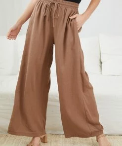 Miracle Fashion Gazella Pants - Brown CLOTHING