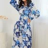 White Closet DRESSES Gerdie Dress - Blue Floral