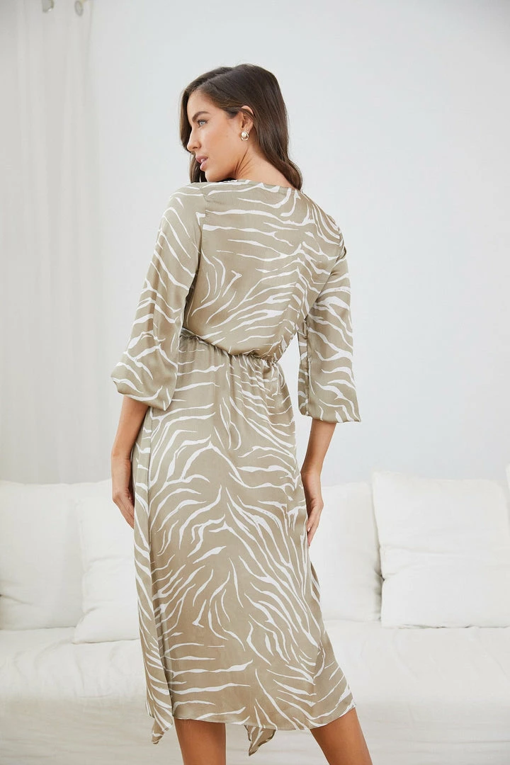 Spicy Sugar Giadey Dress - Dark Sage Print DRESSES 4 Spicy Sugar Giadey Dress - Dark Sage Print DRESSES