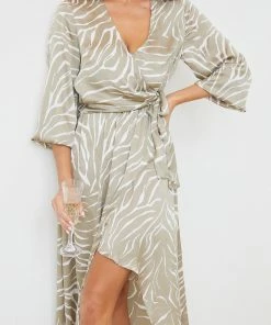 Spicy Sugar Giadey Dress - Dark Sage Print DRESSES 12 Spicy Sugar Giadey Dress - Dark Sage Print DRESSES