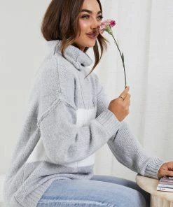 Miracle Fashion CLOTHING Gianna Knit - Grey Multi 10 Miracle Fashion CLOTHING Gianna Knit - Grey Multi