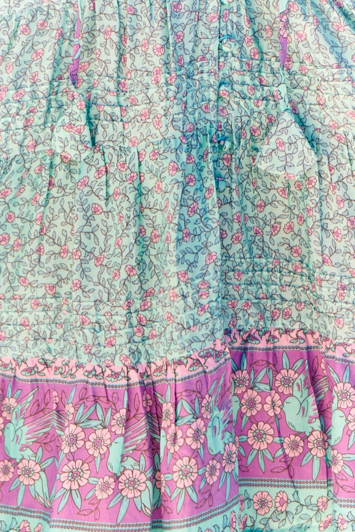 Jaase Gigi Mini Dress - Aqua Print DRESSES 6 Jaase Gigi Mini Dress - Aqua Print DRESSES