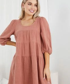 Desire Grasya Dress - Rust DRESSES