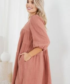 Desire Grasya Dress - Rust DRESSES
