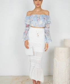 Indikah Graza Skirt - White