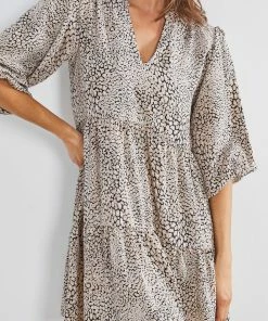 Miracle Fashion Greet Dress - Black Print 12 Miracle Fashion Greet Dress - Black Print