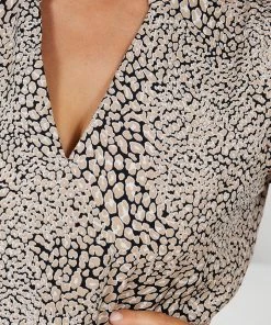 Miracle Fashion Greet Dress - Black Print 15 Miracle Fashion Greet Dress - Black Print