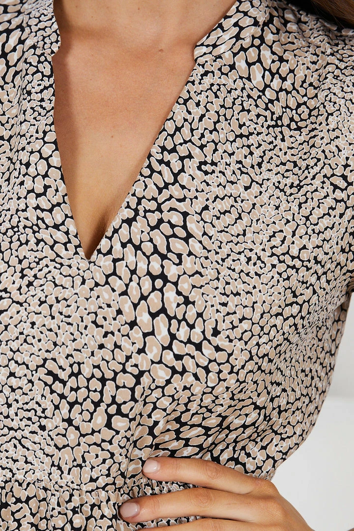 Miracle Fashion Greet Dress - Black Print 9 Miracle Fashion Greet Dress - Black Print