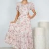 Evermore Fashion Gretel Dress - Pink Floral 1 Evermore Fashion Gretel Dress - Pink Floral