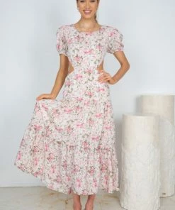 Evermore Fashion Gretel Dress - Pink Floral