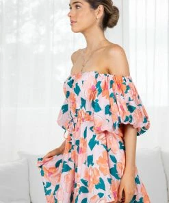 Pink Diamond DRESSES Guinn Dress - Pink Print