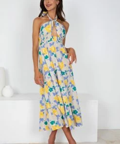 YH & Co (Chloe Yip) DRESSES Hamlin Dress - Beige Floral