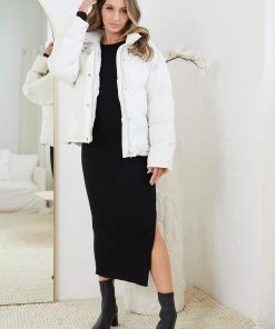 Style Box Harlisse Puffer Jacket - Cream 13 Style Box Harlisse Puffer Jacket - Cream