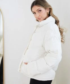 Style Box Harlisse Puffer Jacket - Cream 11 Style Box Harlisse Puffer Jacket - Cream