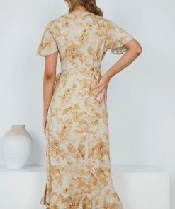 Rock Denim DRESSES Harriett Dress - Beige Print 8 Rock Denim DRESSES Harriett Dress - Beige Print