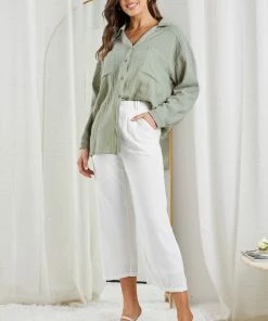 Style Box CLOTHING Helenus Shirt - Sage