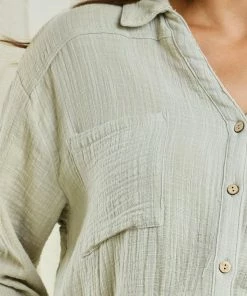 Style Box CLOTHING Helenus Shirt - Sage