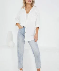 Style Box Helenus Shirt - White CLOTHING 14 Style Box Helenus Shirt - White CLOTHING