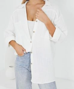 Style Box Helenus Shirt - White CLOTHING 12 Style Box Helenus Shirt - White CLOTHING