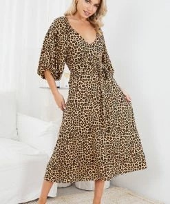 Desire Henrieta Dress - Leopard Print