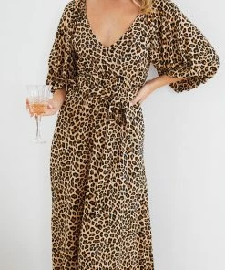 Desire Henrieta Dress - Leopard Print