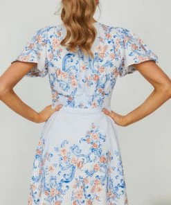 WeLove Fashion DRESSES Hensley Dress - Blue Print 11 WeLove Fashion DRESSES Hensley Dress - Blue Print