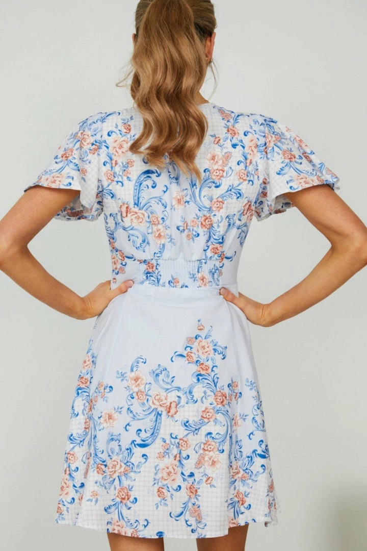 WeLove Fashion DRESSES Hensley Dress - Blue Print 5 WeLove Fashion DRESSES Hensley Dress - Blue Print