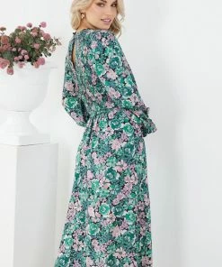 Style Box Holta Dress - Green Floral