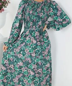 Style Box Holta Dress - Green Floral