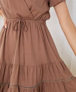 Miracle Fashion Huxley Dress - Brown DRESSES