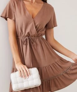 Miracle Fashion Huxley Dress - Brown DRESSES