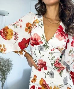 Wild Ginger Casual Dresses Juanita Dress - White Floral