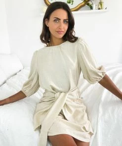 YH & Co (Chloe Yip) Essa Dress - Beige